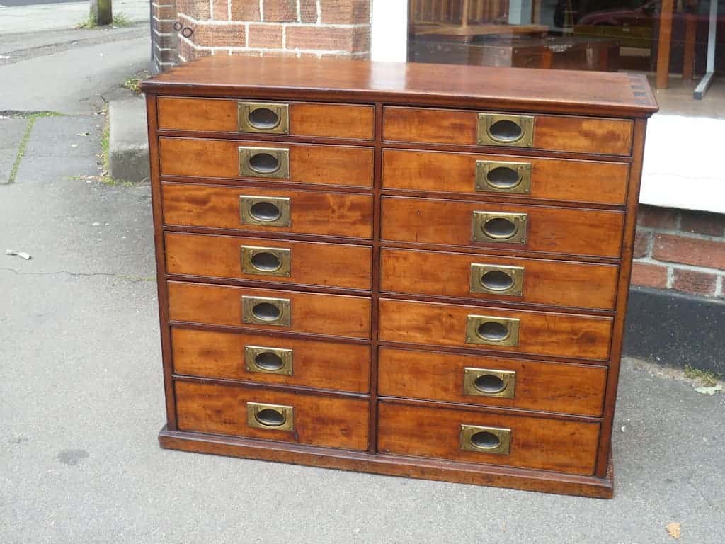 Antique collectors drawers