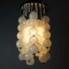 1960's Italian Murano Venini Pulegoso Glass Ceiling Light