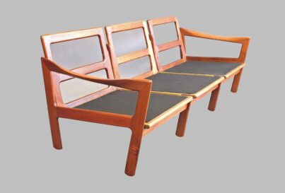 Illum Wikkelso three seat sofa produced by Eilersen, Denmark c1960