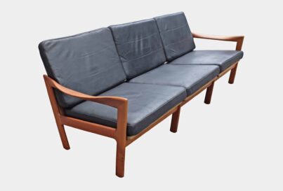 Illum Wikkelso three seat sofa produced by Eilersen, Denmark c1960