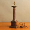 Early 20th Century architectural wooden table lamp